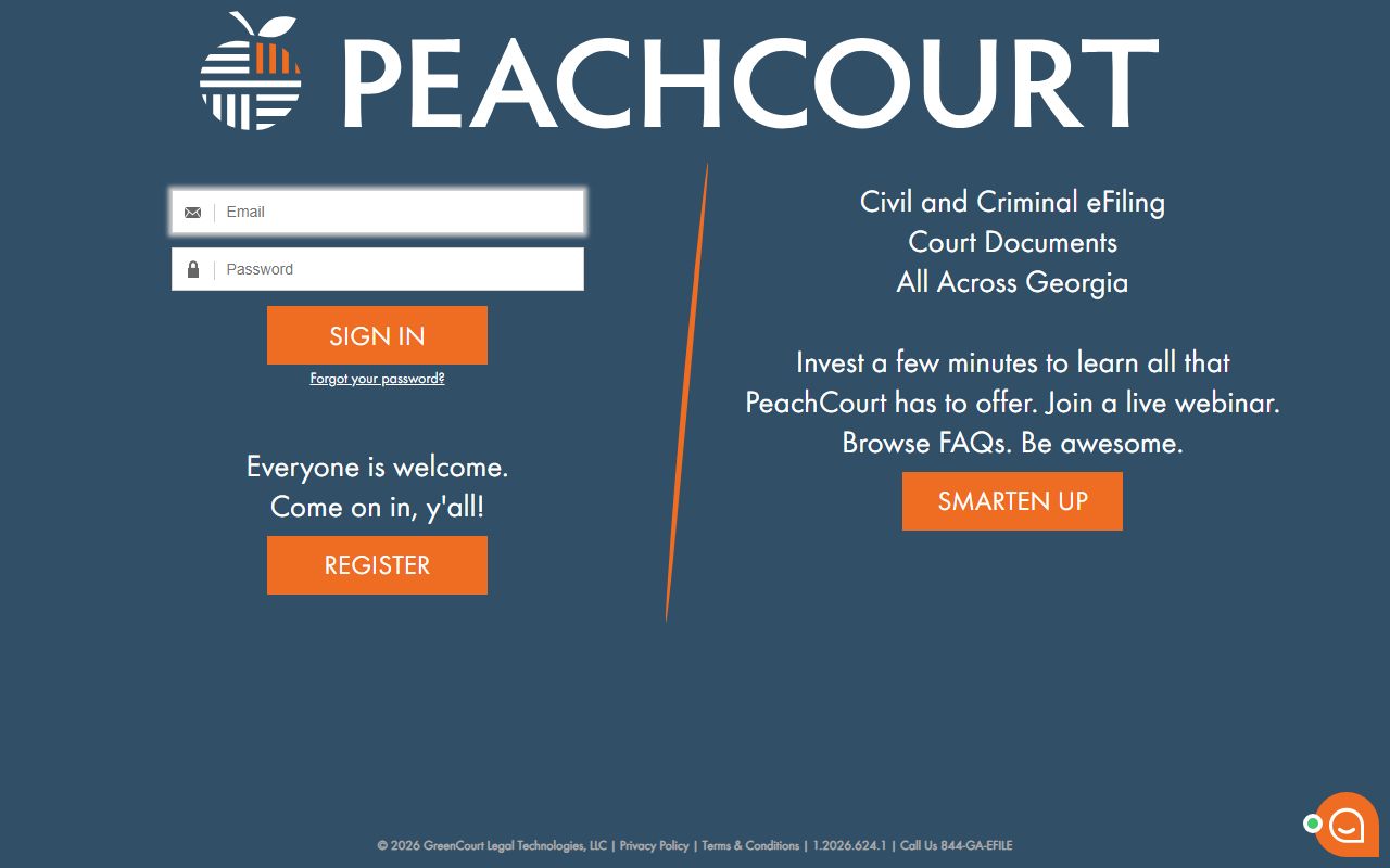 Berrien County court records PeachCourt e-filing access