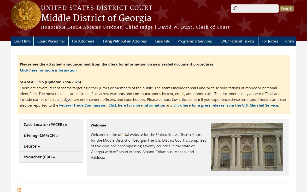 Berrien County Superior Court records Middle District of Georgia distinction