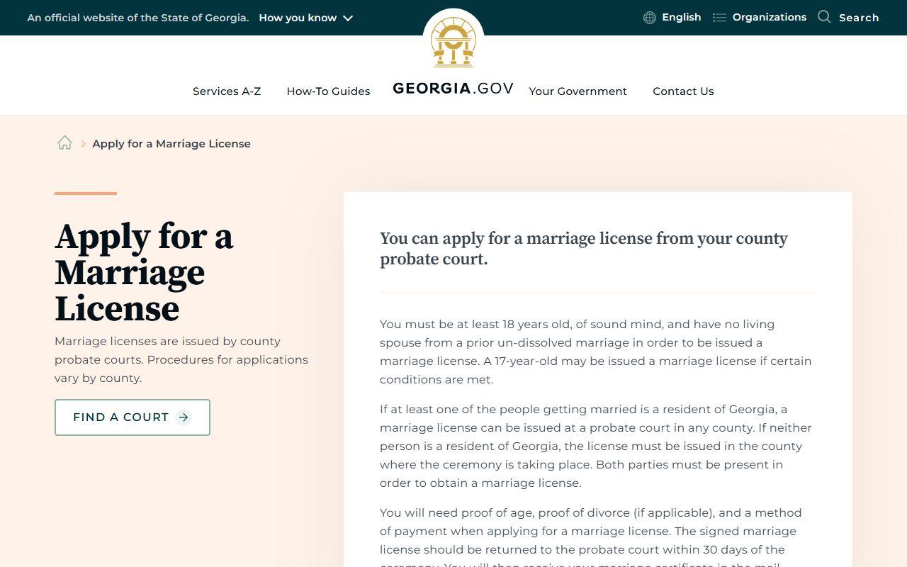 Berrien County marriage records Georgia.gov license guide