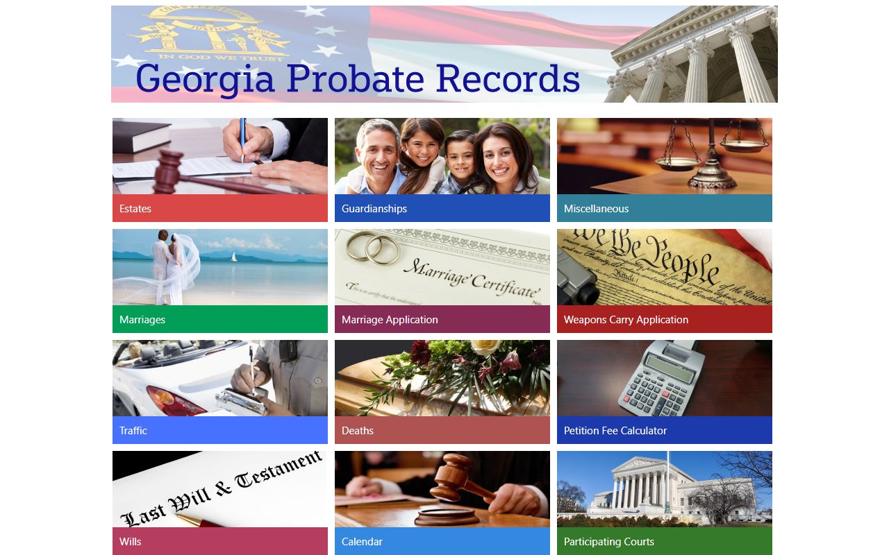 Berrien County marriage records Georgia Probate Records portal