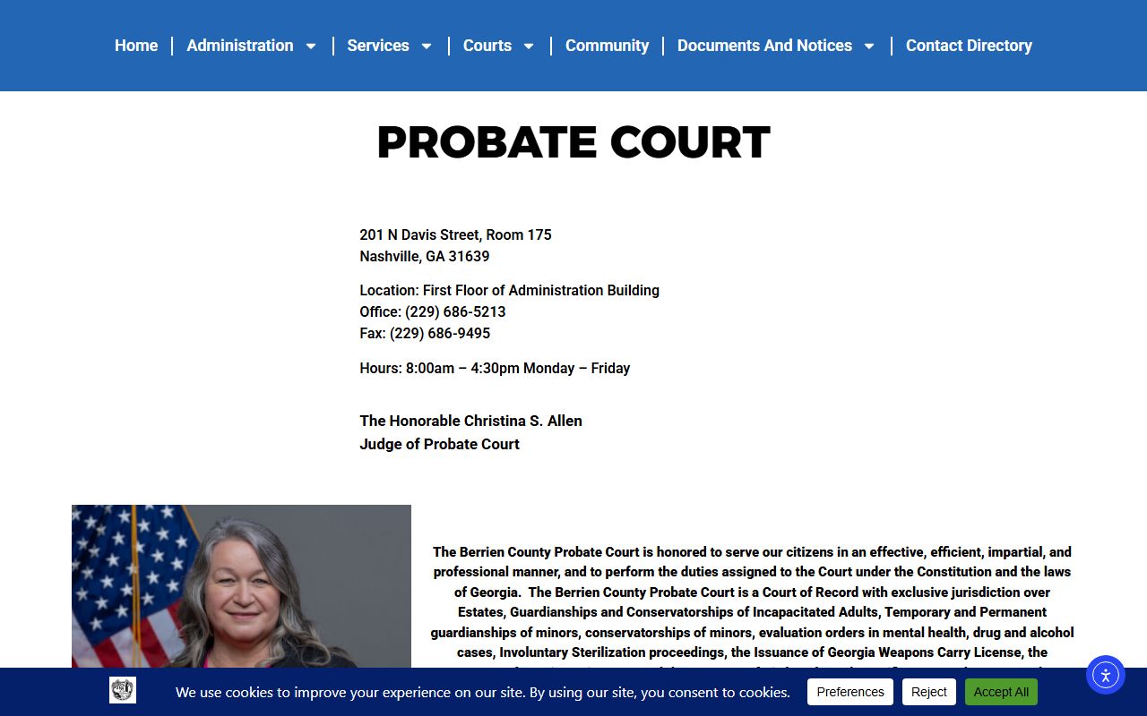 Berrien County marriage records Probate Court page